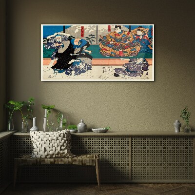 Tableau verre imprimé Scène traditionnelle japonaise