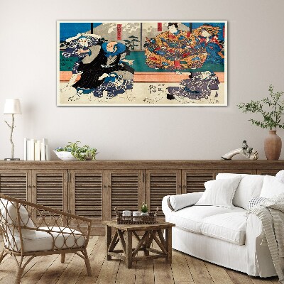 Tableau verre imprimé Scène traditionnelle japonaise