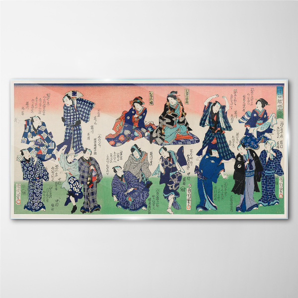 Tableau en verre Danses traditionnelles japonaises