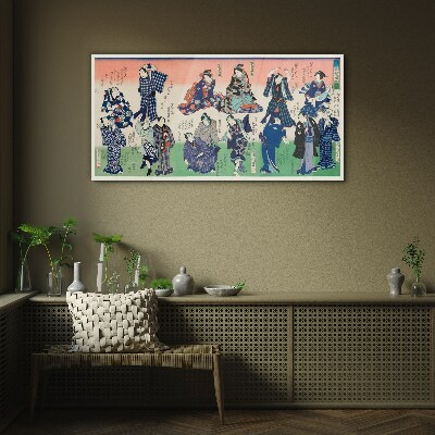 Tableau en verre Danses traditionnelles japonaises