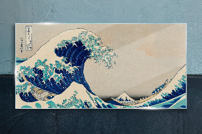 Tableau photo sur verre La Grande Vague au large de Kanagawa