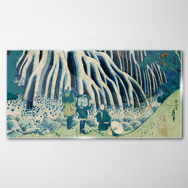 Tableau sur verre Sous un arbre dans un paysage hivernal