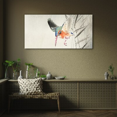 Tableau en verre Le vol joyeux du martin-pêcheur