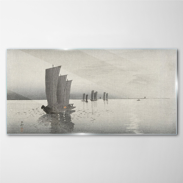 Tableau photo sur verre Un voyage paisible sur les eaux