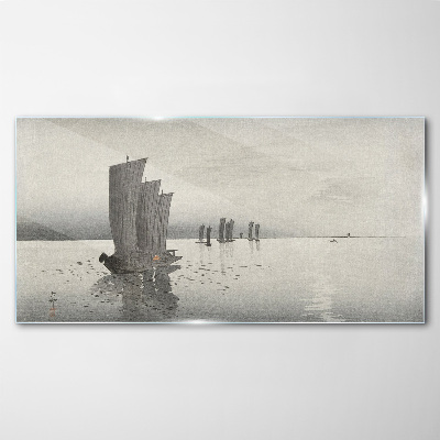 Tableau photo sur verre Un voyage paisible sur les eaux