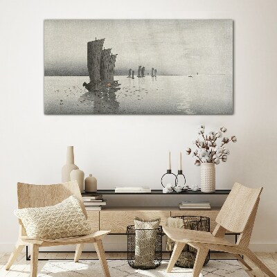 Tableau photo sur verre Un voyage paisible sur les eaux