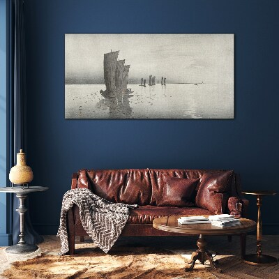 Tableau photo sur verre Un voyage paisible sur les eaux