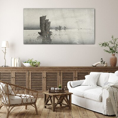 Tableau photo sur verre Un voyage paisible sur les eaux