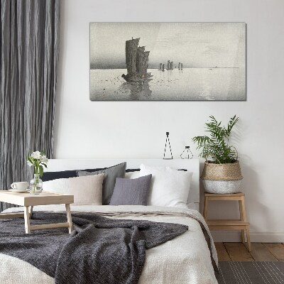 Tableau photo sur verre Un voyage paisible sur les eaux