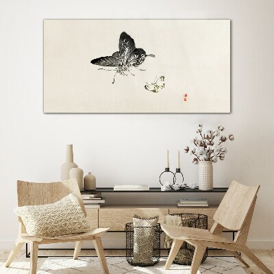 Tableau sur verre Papillons en délicate harmonie