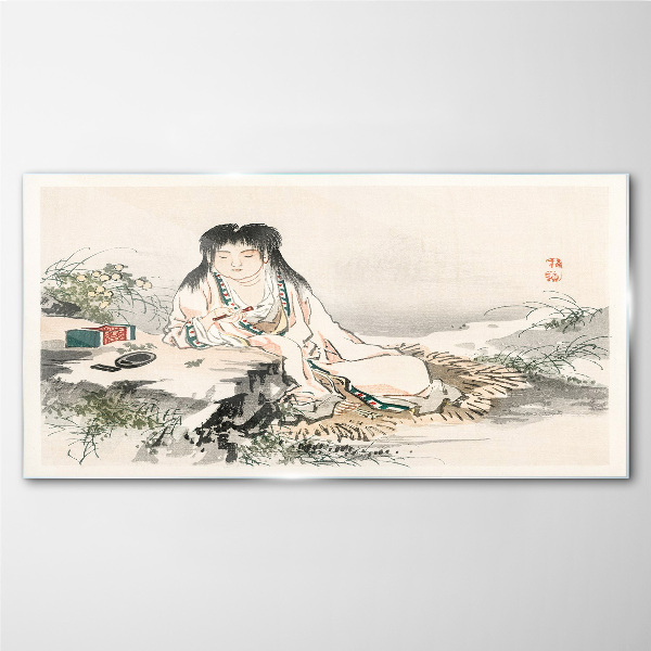 Tableau photo sur verre La paix au bord de la rivière