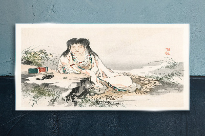 Tableau photo sur verre La paix au bord de la rivière