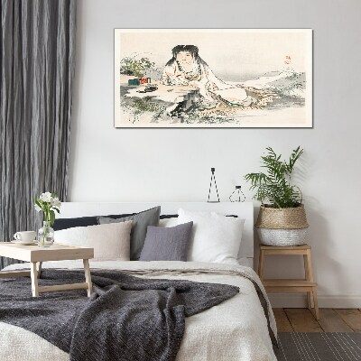 Tableau photo sur verre La paix au bord de la rivière