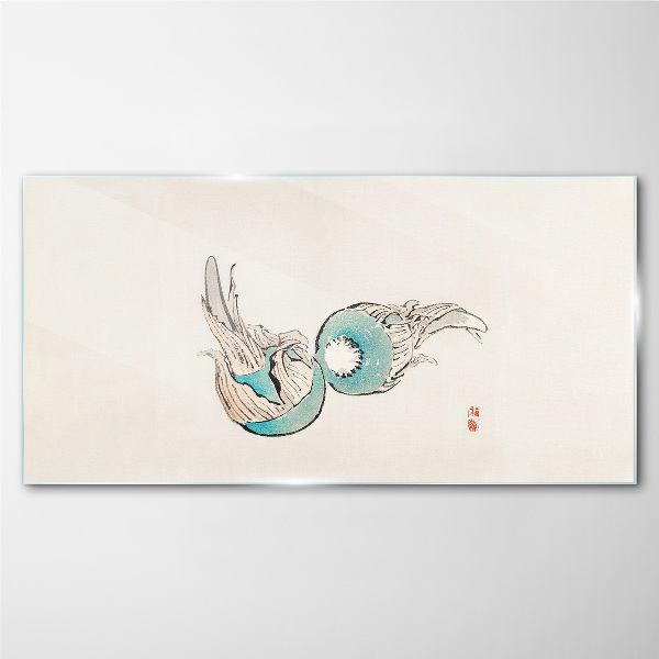 Tableau imprimé sur verre Illustration de poisson japonais