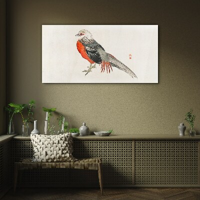 Tableau photo sur verre Un oiseau vivant aux couleurs de la nature