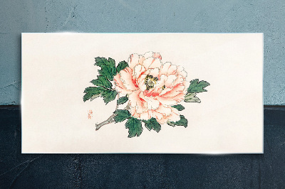 Tableau imprimé sur verre Beauté florale aux nuances délicates