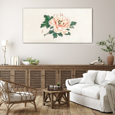 Tableau imprimé sur verre Beauté florale aux nuances délicates