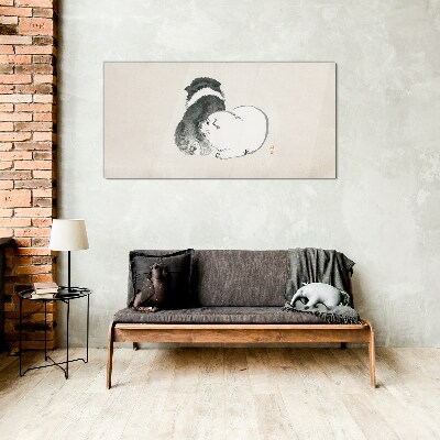 Tableau en verre Le regard amical des chiens