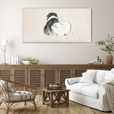 Tableau en verre Le regard amical des chiens