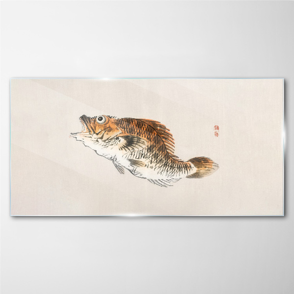 Tableau sur verre L'élégance poissonneuse aux nuances délicates