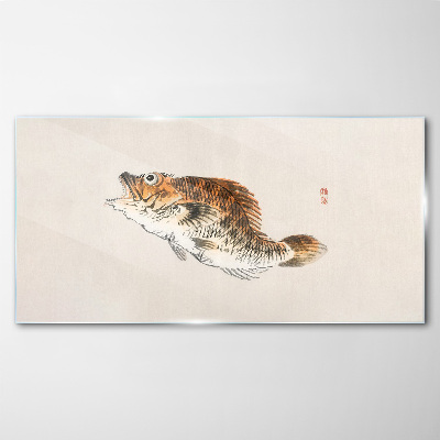 Tableau sur verre L'élégance poissonneuse aux nuances délicates