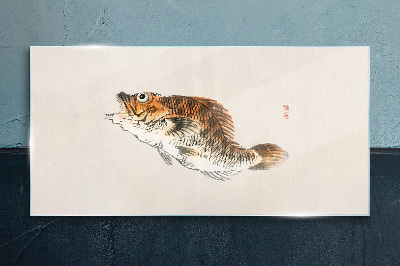 Tableau sur verre L'élégance poissonneuse aux nuances délicates