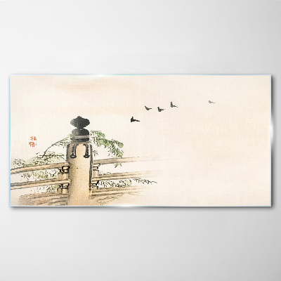 Tableau en verre La paix parmi les oiseaux