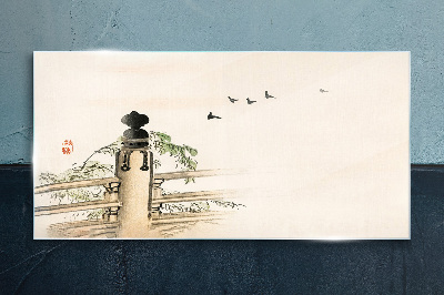 Tableau en verre La paix parmi les oiseaux