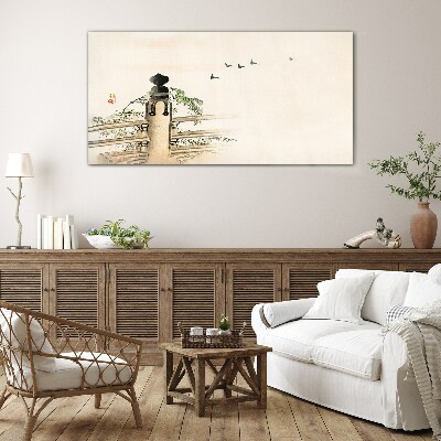 Tableau en verre La paix parmi les oiseaux