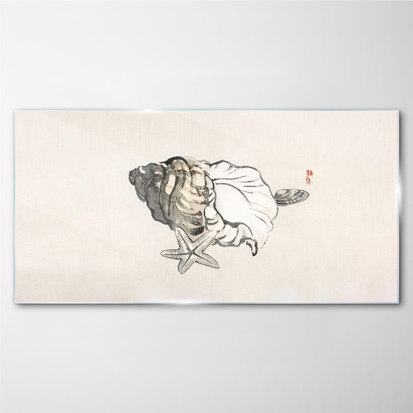 Tableau imprimé sur verre Coquille d'étoile de mer
