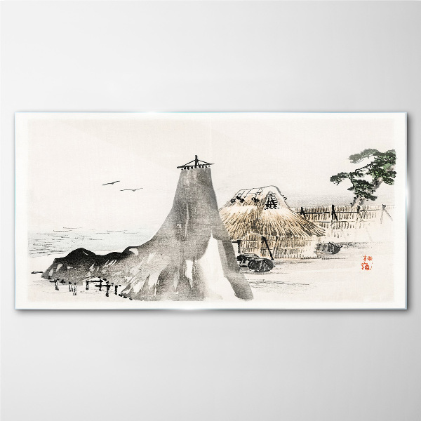 Tableau photo sur verre Un paysage balnéaire paisible