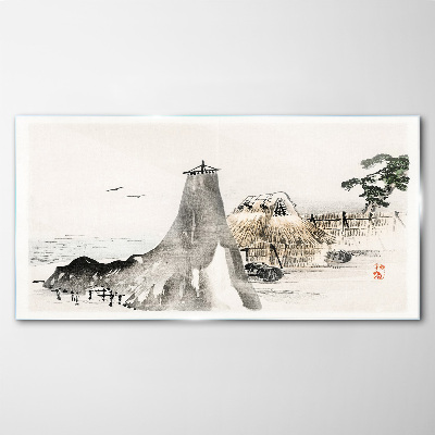 Tableau photo sur verre Un paysage balnéaire paisible