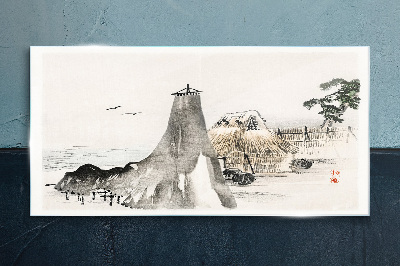 Tableau photo sur verre Un paysage balnéaire paisible