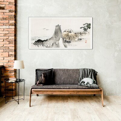 Tableau photo sur verre Un paysage balnéaire paisible