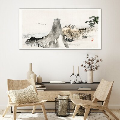 Tableau photo sur verre Un paysage balnéaire paisible