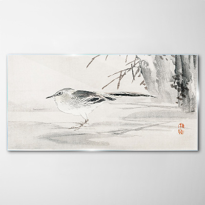 Tableau en verre Paix ailée sur l'eau