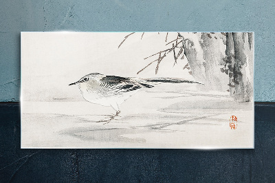 Tableau en verre Paix ailée sur l'eau