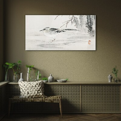 Tableau en verre Paix ailée sur l'eau