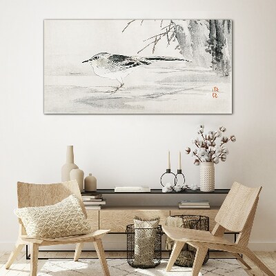 Tableau en verre Paix ailée sur l'eau