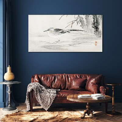 Tableau en verre Paix ailée sur l'eau