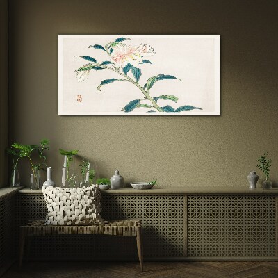 Tableau imprimé sur verre L'élégance florale