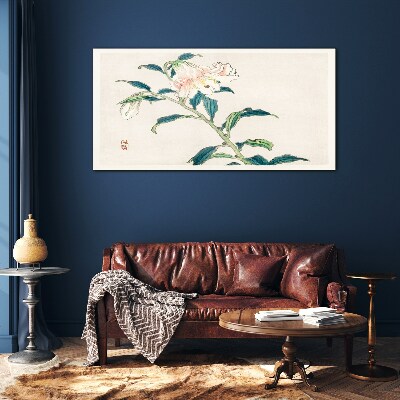 Tableau imprimé sur verre L'élégance florale