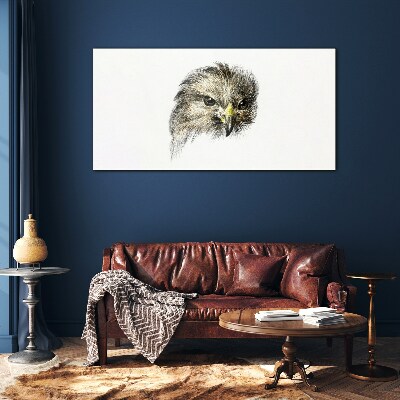 Tableau imprimé sur verre Portrait d'un oiseau de proie