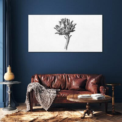 Tableau en verre L'élégance florale