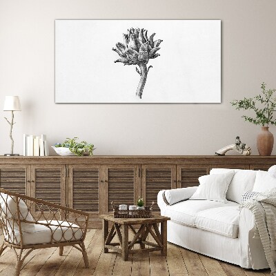 Tableau en verre L'élégance florale