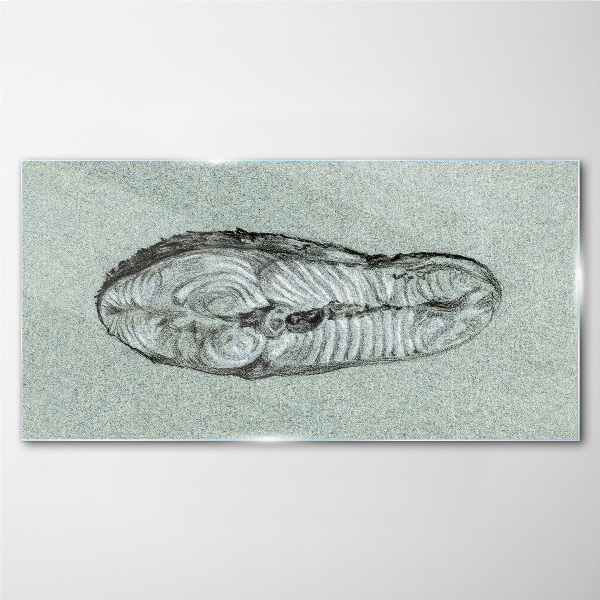 Tableau photo sur verre Forme abstraite dans les tons de bleu