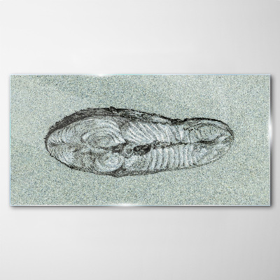 Tableau photo sur verre Forme abstraite dans les tons de bleu