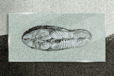 Tableau photo sur verre Forme abstraite dans les tons de bleu