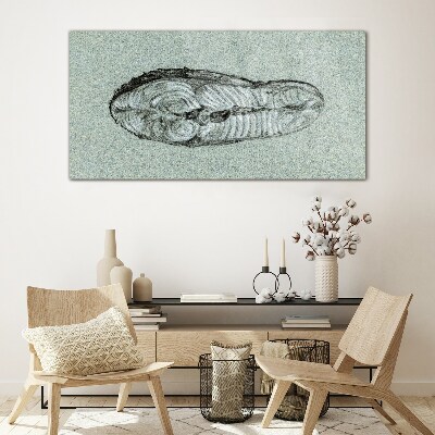 Tableau photo sur verre Forme abstraite dans les tons de bleu