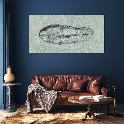 Tableau photo sur verre Forme abstraite dans les tons de bleu